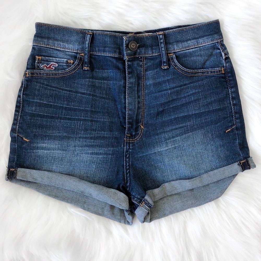 Hollister Denim High Waisted Denim Shorts